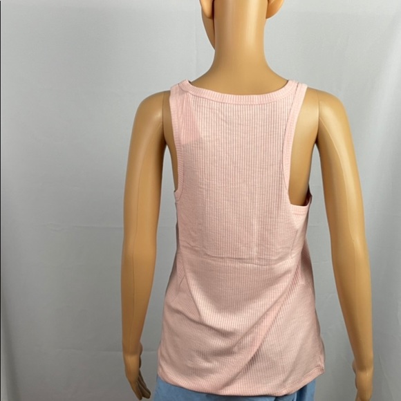 Solid Ribbed Tank Top, - Picture 3 of 4